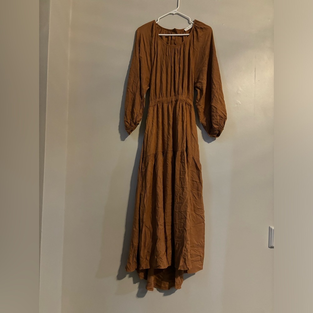 ASTR the Label dress floral cutout long sleeve midi size Small L